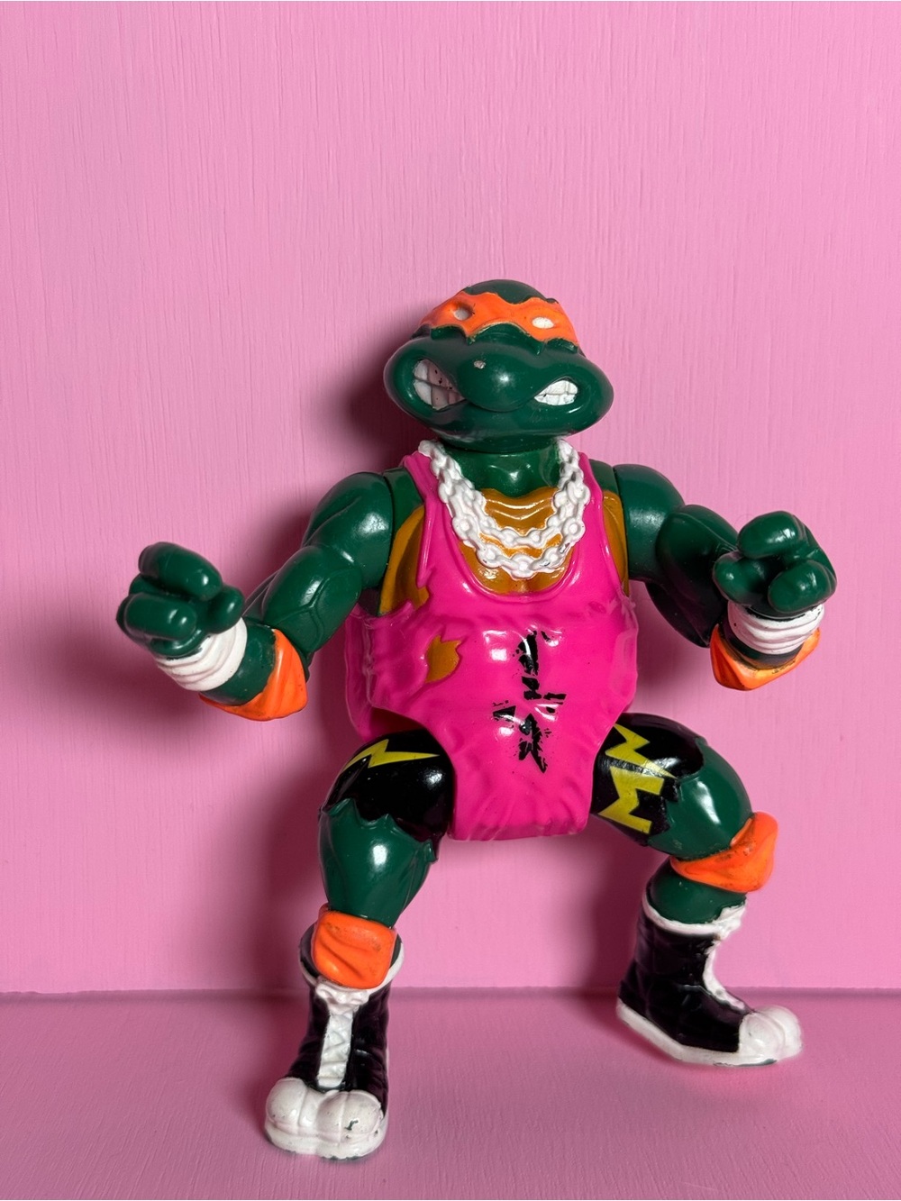 1991 Playmates Toys "Shell Slammin' Mike" action figure TMNT Ninja Turtle